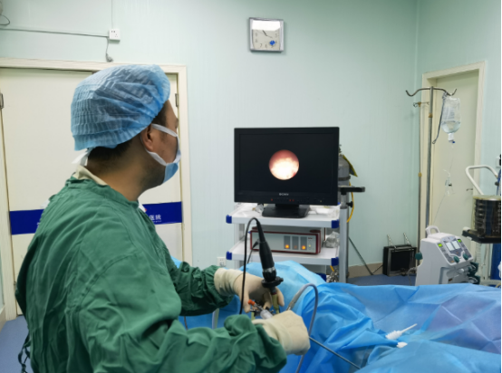 膀胱镜下钬激光碎石取石术